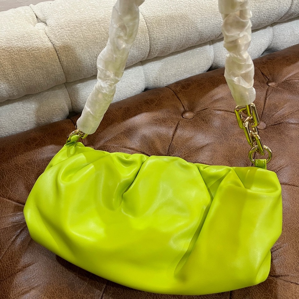 Vibrant Neon Green Shoulder Bag